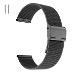 BestAccessories, &bdquo;Milanese&ldquo; laikrodžio dirželis, plotis 20 mm, juodos spalvos