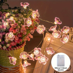 LED vy&scaron;nių žiedų girlianda, 3 m / 9,84 pėdos