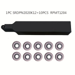 Tekinimo staklių įrankių laikiklis su keičiamomis plok&scaron;telėmis, 1PC SRDPN 2020K12+10PCS