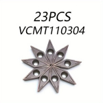VCMT110304 CNC frezavimo plok&scaron;telės kietam lydiniui, 24 vnt VCMT110304