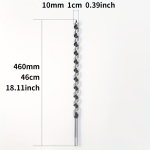 Medienos sraigtinis grąžtas 10x460 mm, 10*460mm