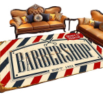 Barbershop stiliaus kilimas, 150 cm x 200 cm / 59 x 78,74 colio