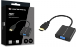 HDMI - VGA adapteris Conceptronic 1080P Juoda 25 cm