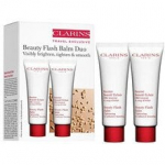 Dieninis kremas Clarins Beauty Flash Balm dvigubas rinkinys spindesį suteikiantis, &scaron;viesinantis, glotninantis