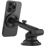 FIXE MagMount XL su siurbtuvo stiklo ar prietaisų skydelio su juodu MagSafe laikikliu