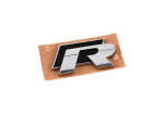 VW GOLF MK6 MK7 R Chromuotas juodas ženkliukas su emblema bagažinėje originalus 1K8853675KFXC