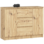 Komodoa Akord K100 2D 3SZ, 101x35x98 cm, ruda