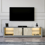 TV staliukas Asir Aydos, 180x45x35 cm, pilkas