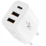 Greitas - galingas tinklo įkroviklis su trimis Usb 48w quick charge