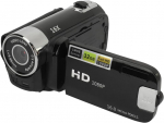 Skaitmeninis fotoaparatas-vaizdo kamera, full hd 1080p 16 mp vaizdo kamera, vlog'ų kamera su 2,4 colio pasukamu ekranu, 16x skaitmeninis priartinimas, papildomas ap&scaron;vietimas, apsauga nuo drebėjimo, pradedantiesiems, juoda