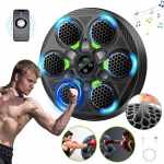 Music boxing machine, led bokso ma&scaron;ina, montuojama ant sienos, juoda
