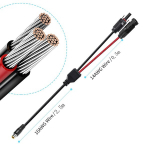 Saulės ki&scaron;tukas į Dc 8 mm, Dc7909 į saulės kabelį, saulės panelės kabelis, Dc adapteris, 16awg įkrovimo kabelis, atsparus vandeniui, suderinamas su Jackery Explorer 500 240 1000 Bluetti Eb70 Eb3a ne&scaron;iojama energija