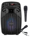 Galinga ne&scaron;iojama karaoke kolonėlė 400w bluetooth usb fm garsiakalbis su mikrofonu