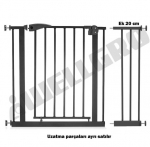 Saugos vartelių dalis Wellgro, 20 cm, Black