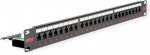 Roline 19" Patch Panel, Cat.6, Utp, 24 prievadai, juodas