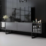 TV staliukas Chrome Line, juodas
