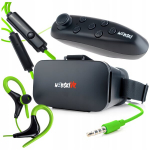 Webski 3d Vr akiniai telefonui su bluetooth valdikliu žaidimų rinkinys