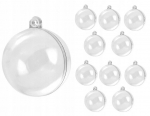 Akrilinis burbulas 5 cm - 10 vnt. plastikinis rutulys