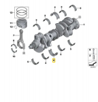 Bmw G30 G11 G12 G14 G15 G16 X5 X6 X7 Guolis-Guolio Apvalkalas Žalias Originalus 11218655141