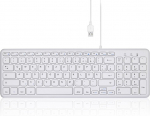 Perixx Periboard-213w Usb klaviatūra su skaičių bloku, balta