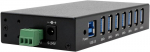 Exsys ex-11237hms-2 7 prievadų usb 3.2 gen 1 hub din-rail rinkinys