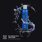 Istorage Datashur Pro 8 Gb - už&scaron;ifruotas Usb atmintukas - sertifikuotas pagal Fips 140-2 3 lygį - apsaugotas slaptažodžiu - atsparus dulkėms/vandeniui