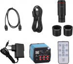 Buyweek Skaitmeninė mikroskopo kamera, 14mp Hdmi Hd 1080p pramoninio mikroskopo didinamojo stiklo kamera Usb stereo mikroskopo adapteris (es ki&scaron;tukas)