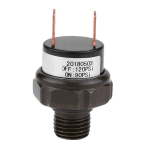 Qiilu Automobilinis oro kompresoriaus jungiklis Universalus 1/4" Npt oro slėgio jungiklis 12v slėgio jungiklis oro bakui (juodas) (90-120psi)