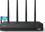 Reolink Rln12w Nvr su Wi-fi 6, 2tb Hdd, 12 kanalų