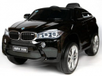 Vienvietis vaiki&scaron;kas elektromobilis BMW X6M, juodas