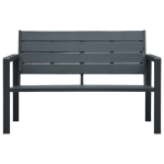 Sodo suoliukas，Sodo suolas，Lauko suoliukas, pilkos spalvos, 120cm, HDPE, medienos imitacija CFE6578770