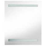 Veidrodinė vonios spintelė su LED, betono pilka, 50x14x60cm CFE9940341