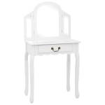 Kosmetinis staliukas，Makiažo stalas, baltas, 65x36x128cm, paulovnija ir MDF CFE3181709