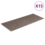 Lipnūs laiptų kilimėliai, 15vnt., kreminiai, 60x25cm CFE6088137