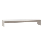 Monitoriaus stovas, baltas, 100x27x15cm, pu&scaron;ies masyvas CFE518551
