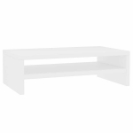 Monitoriaus stovas, baltas, 42x24x13cm, apdirbta mediena CFE329555