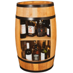 Statinės formos spintelė gėrimams Creative Cooper, 2_PD, 80x50 cm, ąžuolo spalva