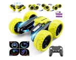 RC automobilis su garso ir &scaron;viesos efektais Tornado Stunt Car Happy people HP-GS, geltonas