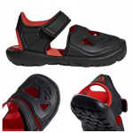 Vaikų sportiniai juodi sandalai Adidas fortaswim 2i cq0089 27 dydžio