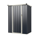 Costway 117 x 89 cm metalinė lauko stoginė,pilkos spalvos