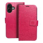 OEM - MEZZO knygų dėklas, skirtas IPHONE 17, mandala, rausvai raudona spalva