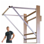 Sulankstomas gimnastikos skersinis Marbo Sport, iki 120 kg, baltas