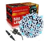 Happy People Lauko Kalėdinė girlianda 500 Led, 35 metrai &Scaron;altai baltos spalvos Flash