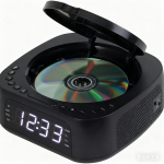 Stereo skaitmeninis dvigubas žadintuvas su CD grotuvu, JCR-375 (juodas)