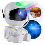 LED sėdintis astronautas - galaktikų ir dangaus žvaigždžių projektorius