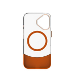 MagSafe dėklas su keičiama apatine dalimi, skaidrus/oranžinis, skirtas iPhone 16