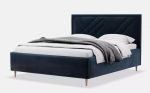 Lova S-Line Tremont 140x200 cm, pakeliamas pagrindas, audinys Cloud 74 mėlyna