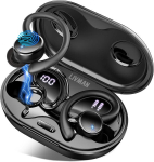 Sportinės belaidės &bdquo;Bluetooth&ldquo; ausinės su IP7 atsparumu vandeniui ir 48 val. veikimo laiku LIVMAN Q38