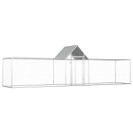 VidaXL voljeras vi&scaron;čiukams, 5x1x1,5m, sidabrinis