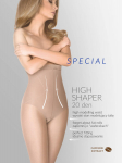Pėdkelnės moterims High shaper, smėlio spalvos